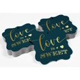 thumbnail image 4 of Inkdotpot Pack Of 100 Love Is Sweet Wedding Paper Tags DIY Craft Bracket Shape Real Gold Foil Hang Tags, 4 of 6