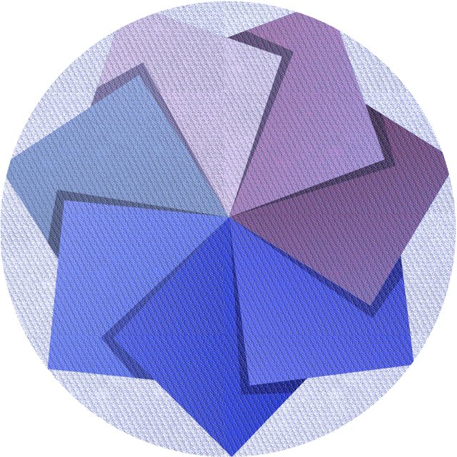 Ahgly Company Tapis Rond Lavable en Machine Intérieur Transitionnel Violet Pervenche, 7 Pieds Rond