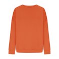thumbnail image 3 of EGNMCR Chandail pour Femmes d'Hiver Coupe Ample Décontracté à Manches Longues Mode Col Ras du Cou Chandails Surdimensionnés Chandail à Enfiler pour Femmes, 3 of 6
