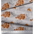 thumbnail image 2 of Soimoi Gray Rayon Fabric Text & Europe Map Travel Fabric Prints By Yard 56 Inch Wide, 2 of 5