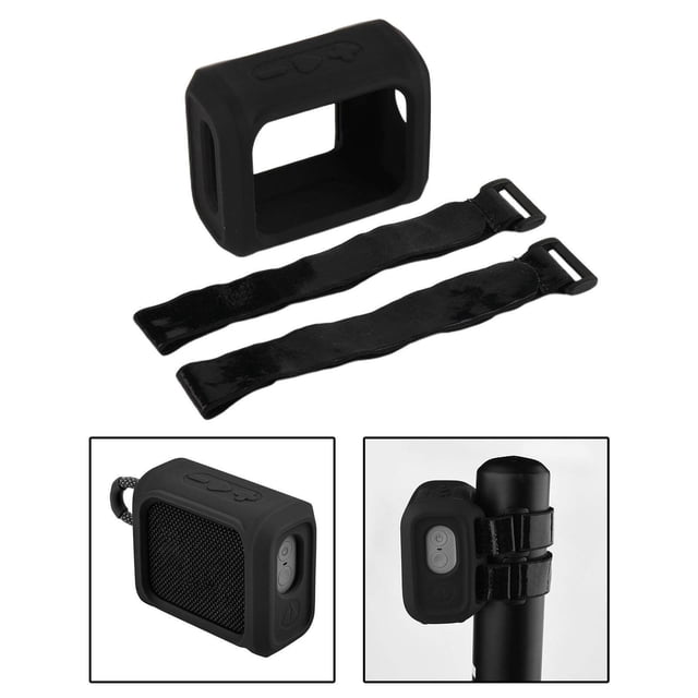 pitrice Silicone Travel Case Cover Protective sleeve flexible go3 silicone case compatible portable subwoofer Box Storage Bag For GO 3 Speaker Black