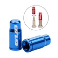 thumbnail image 4 of Bike Caps, 2Pcs Dust Caps Presta TC4 Titanium Alloy Bike Tire Caps Dust Shelter Covers for Inner Gas Nozzle - FV Blue, 4 of 9