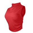 thumbnail image 2 of Mode Femmes T-Shirt Sans Manches Uni Blouse Chemises Gilet Court Ajusté Hauts, 2 of 4