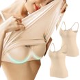 thumbnail image 2 of Timegard Camisoles pour Femmes 2 Pcs avec Soutien-Gorge Intégré Col Rond Bretelles Spaghetti Ajustées Douces Maillots de Corps Décontractés Hauts de Pyjama, 2 of 4