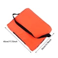thumbnail image 3 of Boat Throwable Flotation Device - 18"x14" High Buoyancy Foam Life Preserver Cushion with Strap, USCG Approved Waterproof Throwable PFD for Boating, Swimming & Emergency Rescue Situations (Orange), 3 of 9