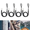 thumbnail image 4 of Bungee Dock Line Boat Rope for PWC Dock Line Mooring Rope Lines for for Pontoon Fishing Boat Kayak Canoe Accs Black 4pcs, 4 of 9