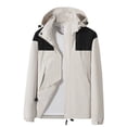 thumbnail image 2 of RXIRUCGD Manteau Décontracté Chaud pour Enfants Étanche Chaud à Capuche Coquille Rigide Veste ( Blanc, Taille : 9 Ans ), 2 of 3