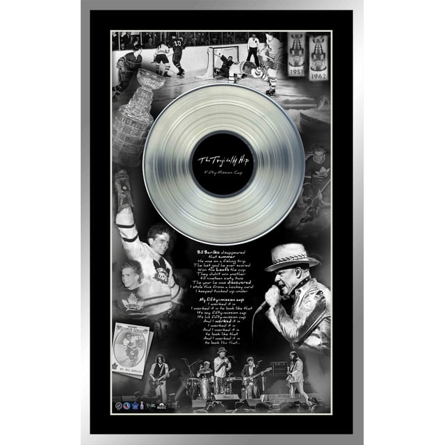 Le Tragically Hip et Bill Barilko Collage Encadré avec Platine LP