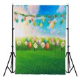thumbnail image 1 of Coofit Photographie Fond Mignon Oeuf Coloré Photo Toile de Fond Studio Accessoire pour Pâques, 1 of 7