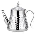 thumbnail image 1 of SANQIAHOME 1.2L(40oz) Stainless Steel Hammer Patterned Teapot With Removeable Infuser,Loose leaf cover,Silver, 1 of 12