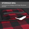 thumbnail image 3 of Fleece Stadium Waterproof Stadium Blanket  51”x 59”  Red-Black Plaid, 3 of 8