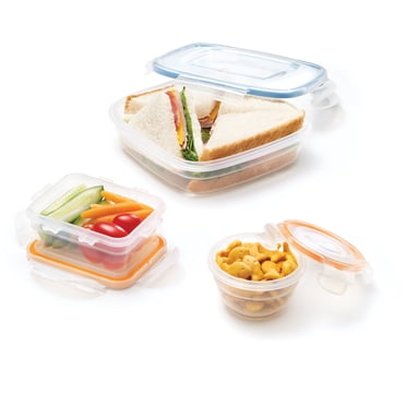 Starfrit LocknLock Easy Match ensemble pour le lunch de 6-pièces, Contenants de rangement en plastique avec couvercles
