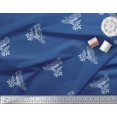thumbnail image 2 of Soimoi Silk Fabric Bird Block Printed Craft Fabric by The Yard 42 Inch Wide, 2 of 3