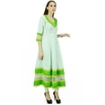 thumbnail image 3 of Phagun Kurta Anarkali en Coton à Imprimé Cachemire Kurti Ethnique Robe de Designer, 3 of 5