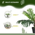 thumbnail image 4 of Outsunny 2FT Artificial Tropical Palm Tree Faux Plant with Lifelike Leaves, 4 of 10