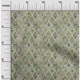 thumbnail image 2 of oneOone Polyester Spandex Green Fabric Tribal Sewing Material Print Fabric by The Yard 56 Inch Wide, 2 of 4