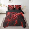 thumbnail image 2 of Erosebridal Thunder Lightning Bedding Sets Queen Size, Geometry Abstract Comforter Sets with Sheets, Neon Glowing Reversible Bed Set, Breathable Bedroom Decoration, 7pcs, 2 of 5