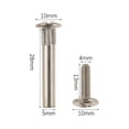 thumbnail image 1 of 10 Pcs M5 M8 Splint Nut Male-Female Snap Rivet Butt Screw Nut Furniture Cabinet, 1 of 9