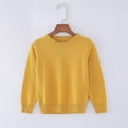 thumbnail image 4 of Children Sweater Knitted Round Neck Solid Pullover Boys Girls, 4 of 4
