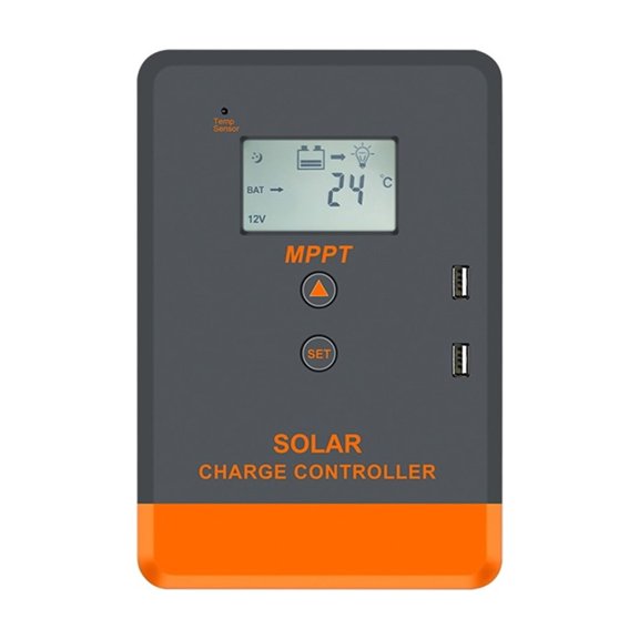 Contrôleur de Chargeur Solaire MPPT 40A 30A 20A 12V 24V Régulateur de Panneau Solaire Écran LCD Divers Modes de Contrôle de Charge Prise en Charge Li, Facile à Utiliser