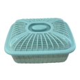 thumbnail image 4 of jifeng Fruit Basket with Lid Countertop for Kitchen Counter Bread Basket with Cover Blue Small, 4 of 9