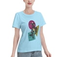 thumbnail image 2 of T-Shirt Basique à Manches Courtes pour Femmes Style de Rue Demon Slayer, 2 of 6