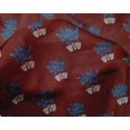 thumbnail image 4 of oneOone Silk Tabby Fabric Leaves & Lotus Block Print Fabric By The Yard 42 Inch Wide, 4 of 4