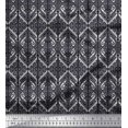 thumbnail image 1 of Soimoi Silk Fabric Geometric & Paisley Block Fabric Prints by Yard 42 Inch Wide, 1 of 3