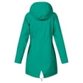 thumbnail image 5 of Pisexur Manteaux d'Hiver pour Femmes Imperméables de Plein Air Randonnée Imperméable Manteau de Pluie pour Femmes Doublé Veste de Pluie Légère à Capuche Manteaux Trench, 5 of 5