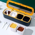 thumbnail image 1 of YHDSYY Big Sale! 4 Grids Seasoning Box Spice Jar Kitchen Organizer And Storage Spice Jars Clean Combination Seasoning Box Pepper Shakers Container Spice Container Set Clearance Sales Today Deals Prime, 1 of 7