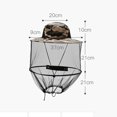 thumbnail image 1 of Mesh Hat Multicolored Hiking Accessories Workmanship Fishing Supplies Breathable Foldable Design Netting Cap Outdoor Equipment Green tree code, 1 of 8
