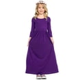 thumbnail image 1 of Robe Longue Décontractée à Fleurs pour Filles à Manches Longues avec Poches, Robes de Vacances, Robe Longue à Manches Longues pour Filles Longueur au Sol, 1 of 5