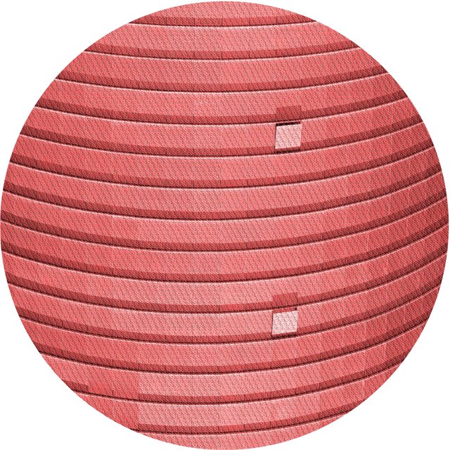Ahgly Company Tapis d'Intérieur Lavable en Machine Carré Rouge, 3 Pieds Carré
