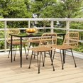 thumbnail image 1 of vidaXL 5 Piece Garden Dining Set Poly Rattan, 1 of 5
