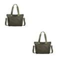 thumbnail image 4 of Wweixi 1/2/3 Durable Tote Handbag For Women - Waterproof And Wear-resistant Multiple Pockets Green 2PCS, 4 of 6