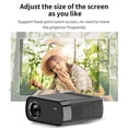 thumbnail image 3 of TFixol Portable GX100 Mini LED Projector with 854x480 Resolution, HD/USB/TF Input, 3.5mm Audio Output, Dual 4W Speakers, Wireless Mirroring, White, 100-240V, 3 of 6