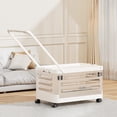 thumbnail image 1 of EGNMCR Home Decor, Room Decor, Wall Decor Living Room Storage Box With Wheels Foldable Trolley Book Box Toy Classroom Storage Box Clothes Home Storage Box P lastic storage b ox, 1 of 6