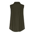 thumbnail image 3 of Timegard Plus Size Tank Tops for Women Lapel V Neck Lace Button up Sleeveless Tunic Tops Summer Fashion, 3 of 4