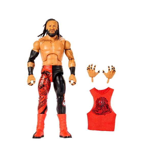 WWE Figurine articulée Élite Jacob Fatu 15 cm avec accessoires