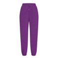 thumbnail image 4 of RKSTN Womens Pants Sweatpants Baggy Loose Mid Rise Fleece Workout Active Long Jogger Sweat Pants With Pockets Loose Fitting Long Pants, 4 of 5