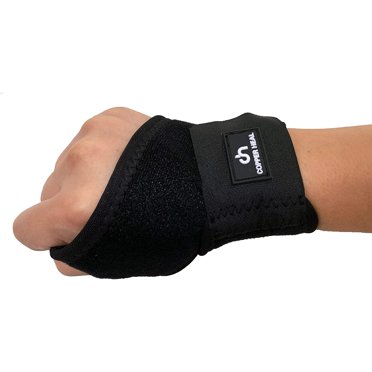 COPPER HEAL Adjustable Wrist Support Brace - Suitable for Both Right & Left Hands Strap Short Sleeves Wraps Medical Recovery Pain Relief