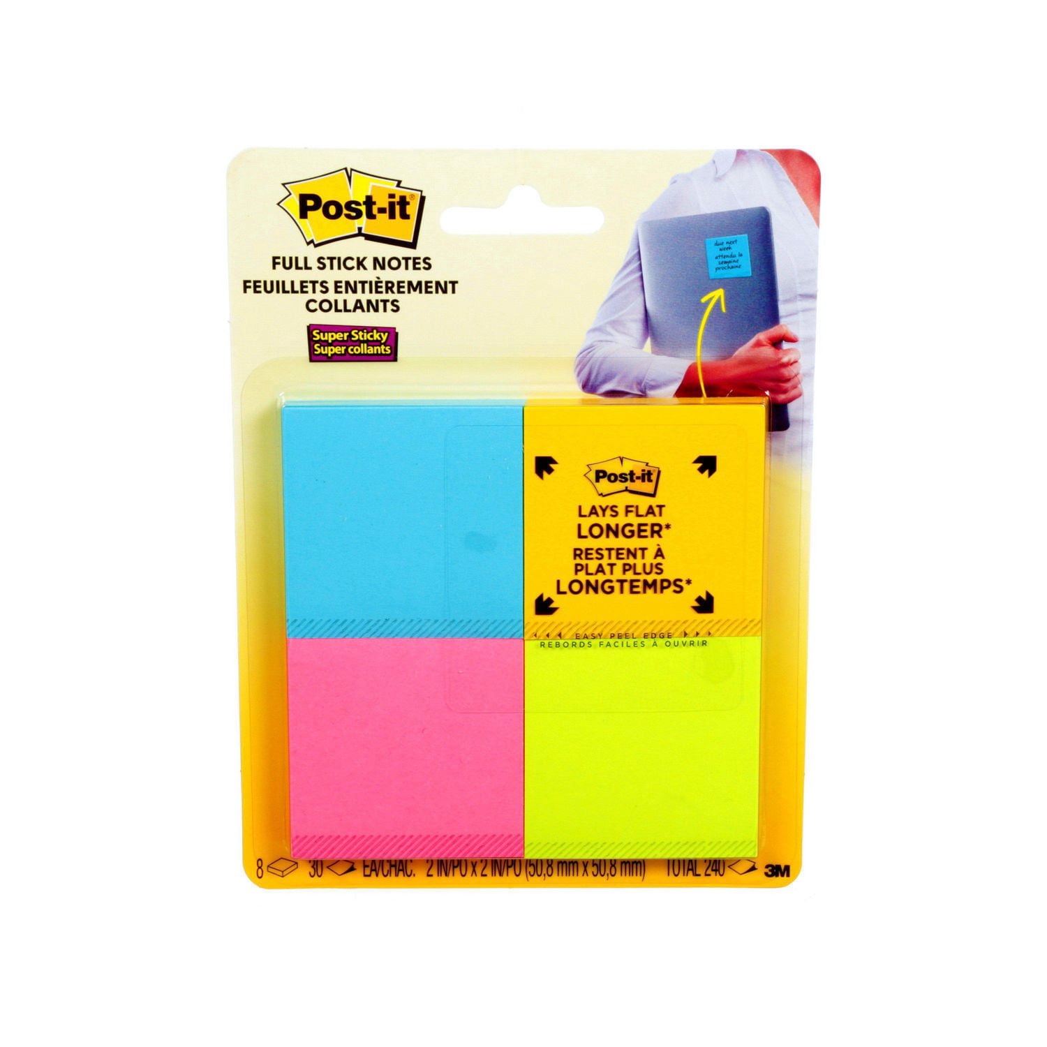 Post-it® Super Sticky Notes 654-5SSMIA-C RP, Miami Collection