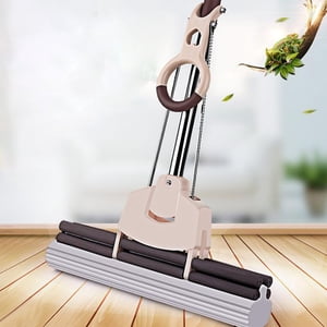 Dvkptbk Wood Floor Mop Floor Mops Wet Mop Household Mop Hand Collodion Mop Absorbs Water Half-Fold Thickened Sponge Mop Belt Mop Head Household Cleaning for Home Floor Mops Cleaning Supplies
