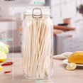 thumbnail image 3 of Transparent  Glass Snap Storage Jar Household Kitchen Sealed Jar Grain Storage Box Tea Tin Multi-purpose Containe, 3 of 3