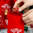 thumbnail image 3 of Christmas Velvet Drawstring Pouch - Santa Candy Gift Snack Wrapping, Xmas Party Favor & Jewelry Storage Bag, 3 of 6