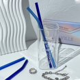 thumbnail image 1 of Straight Bend Glass Straws Set Lightweight Smooth Edge Straws for Tea Coffee Shop Dorm Homes, 1 of 5