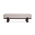 thumbnail image 5 of Bowery Hill Modern Mission Upholstered Dining Bench in Coffee Bean, 5 of 5