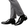 thumbnail image 4 of Kcodviy Chaussures Chaussure Homme Costume Hommes Hiver Cuir Chaussures Décontractées Affaires Hommes Confortables Cuir Chaussures de Chambre Hommes Cuir Mariage Chaussures Décontractées Chaussures de Travail en Cuir pour Hommes Embout Composite Cuir S, 4 of 8