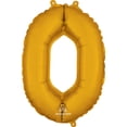 thumbnail image 1 of Anagram Gold Mini "0" Banner Foil Balloon, 1 of 1
