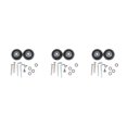 thumbnail image 2 of Youkk Enhanced Performance 2Pcs Rubber Luggage Suitcase Wheels Replacement 54mm Thickness 18mm 3Set, 2 of 6